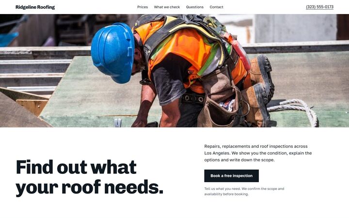 Weather Ready look for a roofing site