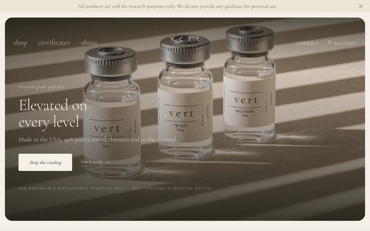 VERT website